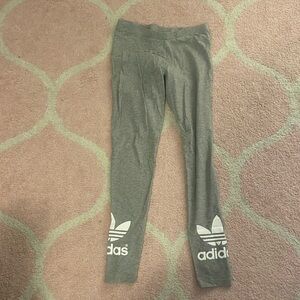 Adidas grey leggings size small